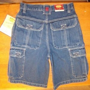 Rare Vintage Route 66 Denim Blue 6 Pocket Shorts